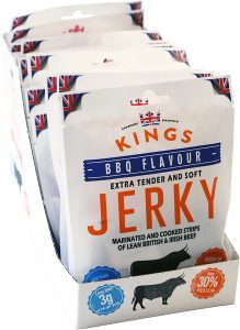 Kings Traditional BBQ Beef Jerky Box of 16 x 35g Packs