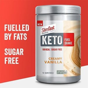 SlimFast Advanced Keto Fuel Shake Creamy Vanilla 310g - Fueles By Fats
