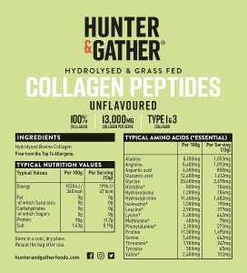 Hunter & Gather Bovine Collagen Powder 400g - Ingredients