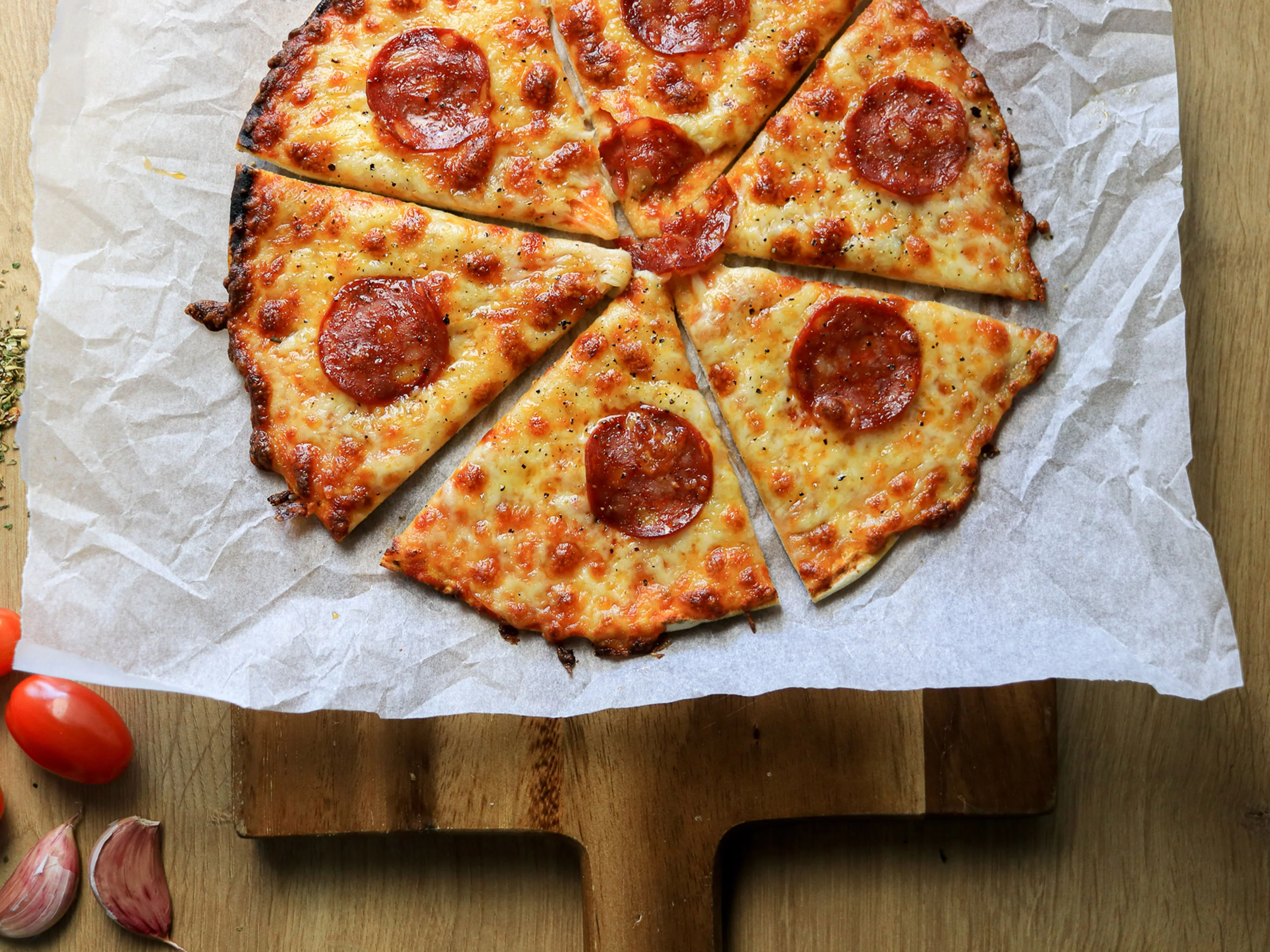 Lo-dough pizza base - pepperoni pizza