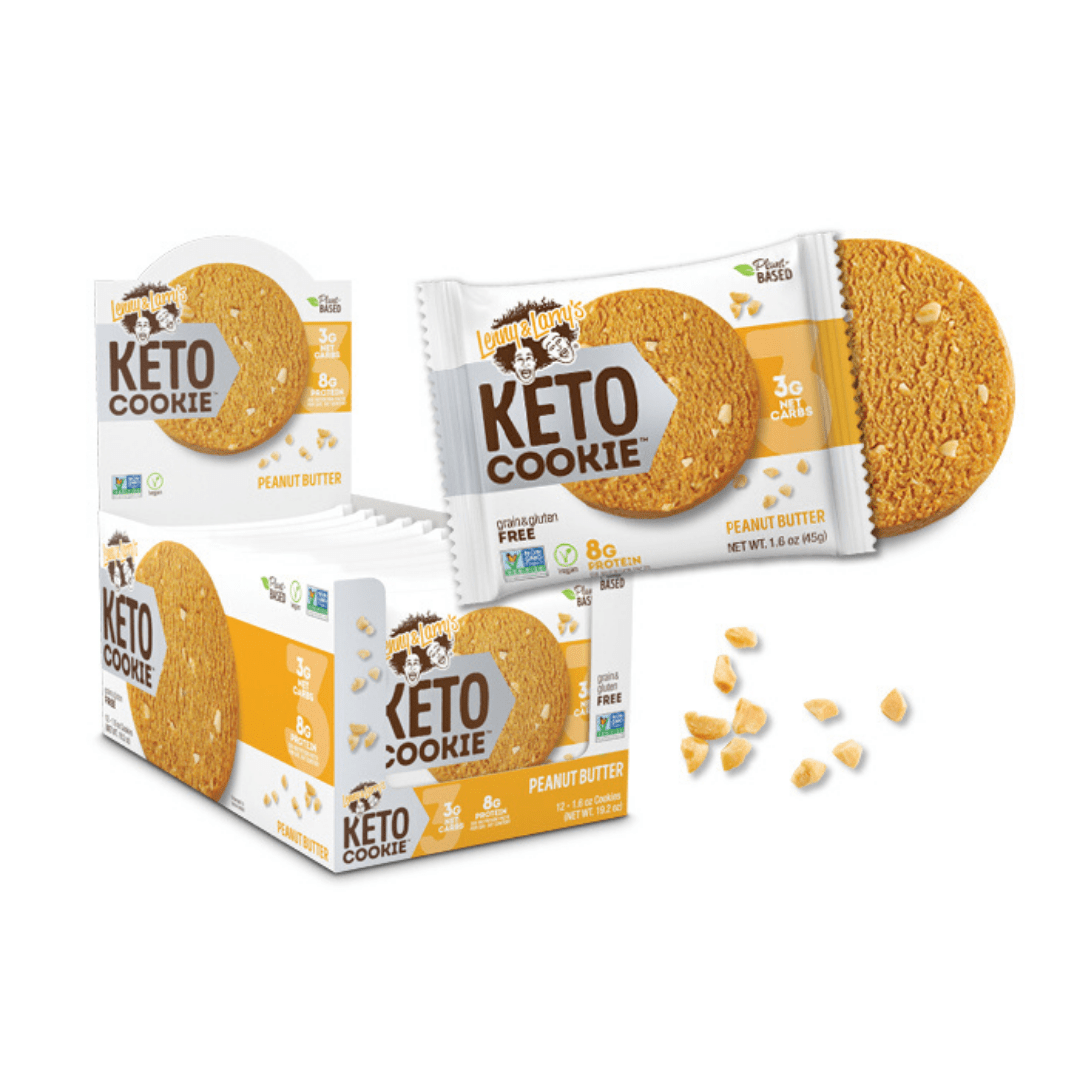 KETO Cookie x 12 - Peanut Butter Bodybuilding Warehouse Lenny and Larry's