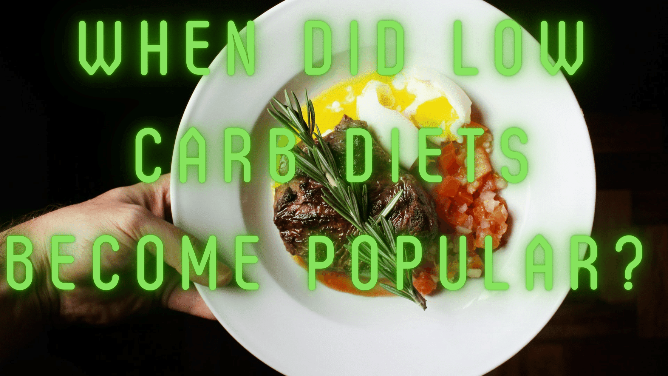 When did low carb diets become popular
