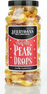 Berrymans Sugar Free Pear Drops UK