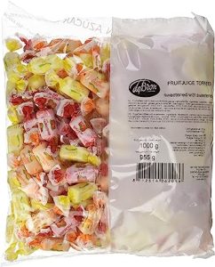 De Bron Sugar Free Sweets - Keto Chewy Fruit and Juice Toffees 1 kg