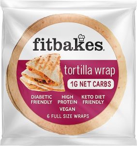 Fitbakes Low Carb Tortilla Wraps, 6x40g