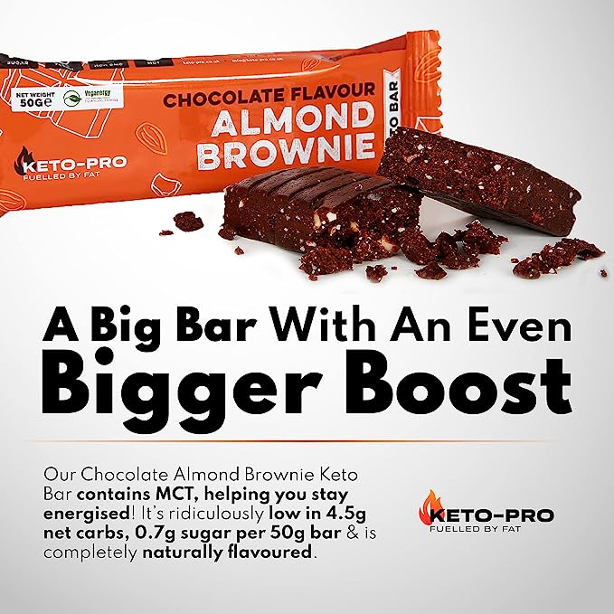 Keto-Pro Keto Bars Chocolate Almond Brownie - Deals