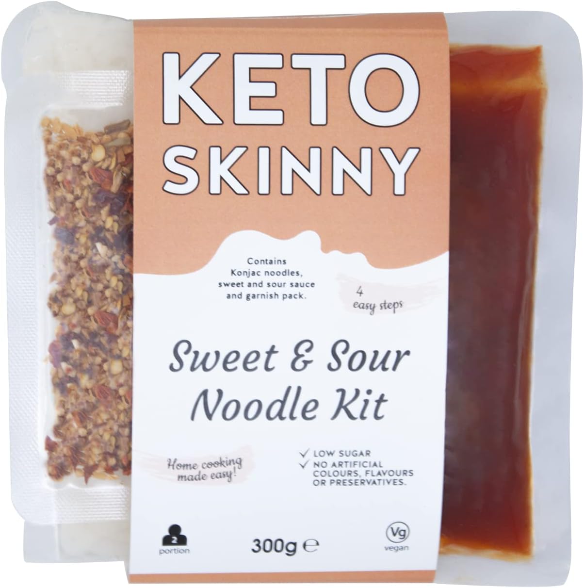 Keto Skinny Sweet & Sour Noodle Meal Kit 300g x 6 -