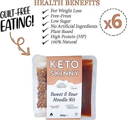 Keto Skinny Sweet & Sour Noodle Meal Kit 300g x 6 sales