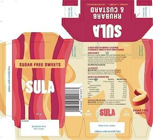Sula Sugar Free Rhubarb and Custard Boiled Sweets - Review