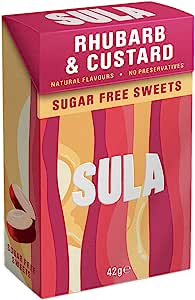 Sula Sugar Free Rhubarb and Custard Boiled Sweets
