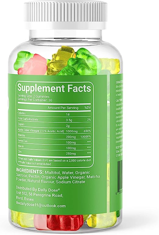 Via Keto Apple Gummies - Supplement Facts
