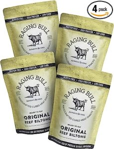 1kg Raging Bull Original Beef Biltong - The Ultimate Keto Snack
