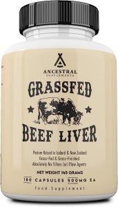 Ancestral Supplements Grass Liver Desiccated 145g UK