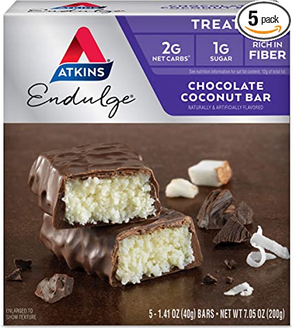 Atkins Endulge Bar Chocolate Coconut, Chocolate Coconut 5 Pkts 7 Oz