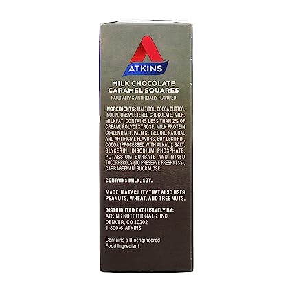 Atkins endulge milk chocolate caramel squares - 6.1 Ounce - Deals