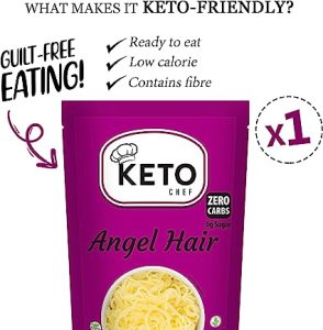 Keto Chef Vegan Angel Hair Noodles – Free-from & Fat Free, Shirataki - Review