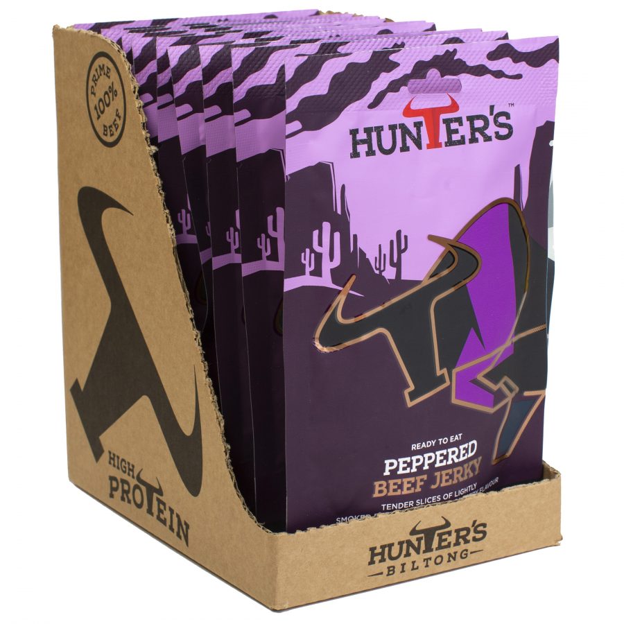 Peppered Beef Jerky 10x 28g - Hunters