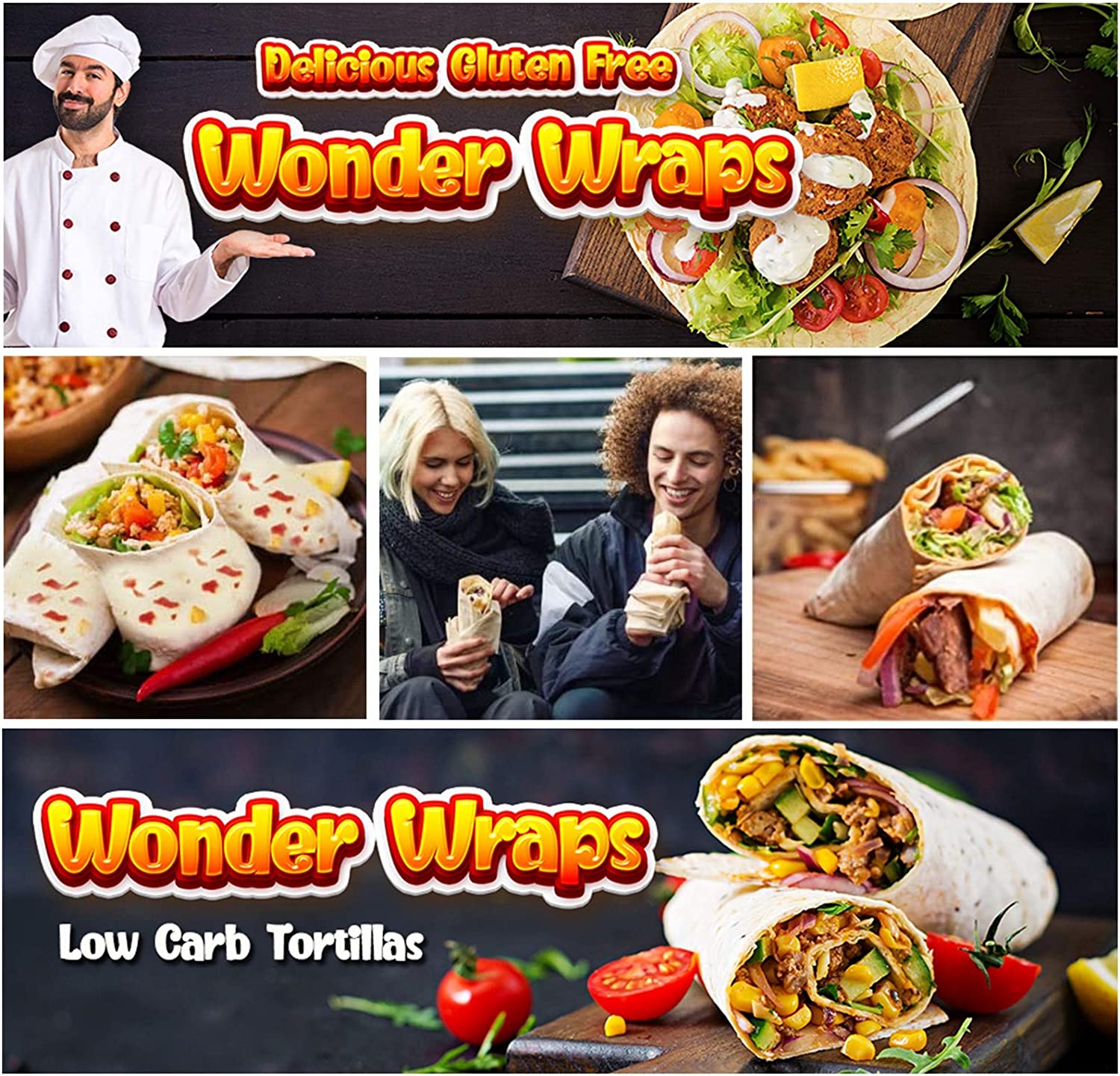 Wonder Wraps - Hot Chili - Delicious Gluten Free, Low Carb Keto - UK Review