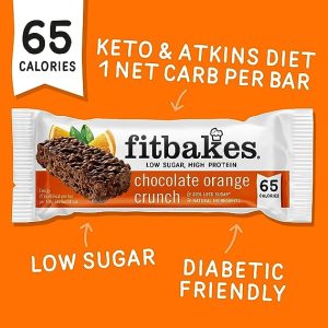 Fitbakes Chocolate Orange Crunch Mini Bars - 65 Calories