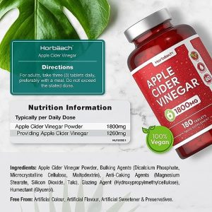 Horbäach Apple Cider Vinegar Tablets - ACV