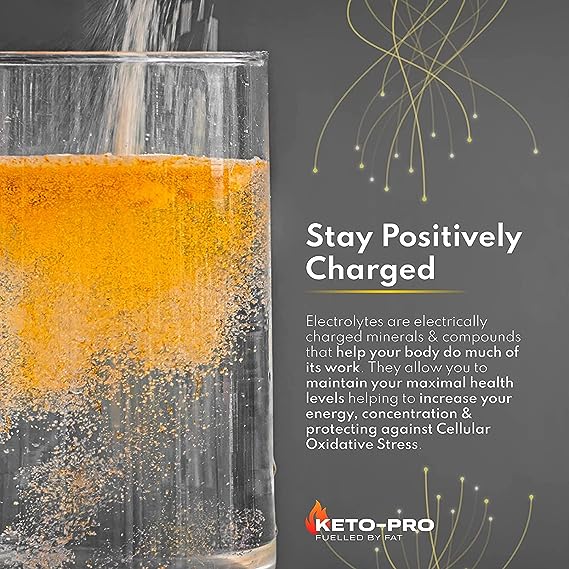 Keto-Pro Keto Electrolytes 250g Lemon Orange Flavour - Well charged