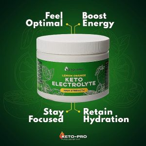 Keto-Pro Keto Electrolytes 250g Lemon Orange Flavour -- lemon and or & orange & Cherry bomb