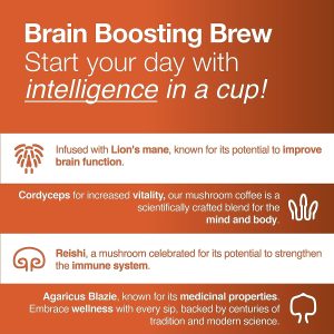 Lean Caffeine Mushroom Coffee - key Benefits