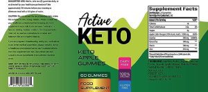 Active Keto Apple Gummies  - Label